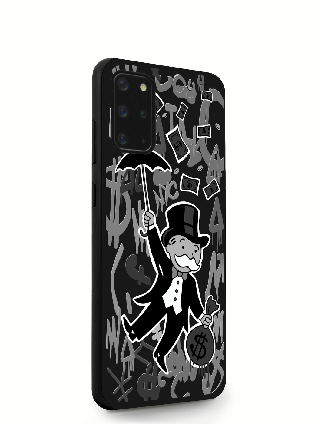 фото Чехол musthavecase для samsung galaxy s20+ monopoly black edition черный