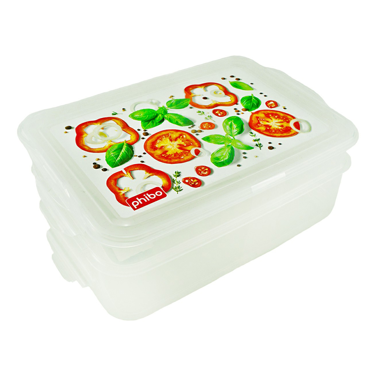 

Контейнер для продуктов Phibo Food System с декором 2 секции 1 л 1,6 л