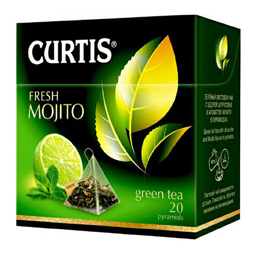 

Чай зеленый Curtis Фреш Мохито в пирамидках 1,7 г x 20 шт