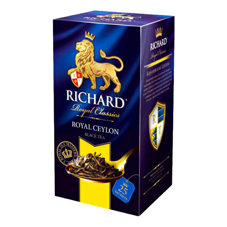 

Чай черный Richard Royal Ceylon в пакетиках 2 г х 25 шт