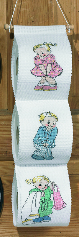 фото Набор для вышивания держателя для туалетной бумаги wc дети, 41 5765 permin