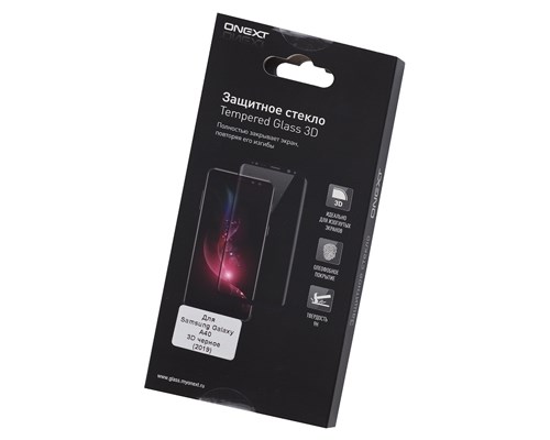 

Стекло защитное ONEXT для Samsung Galaxy A40 (2019) 3D Black Frame, для Samsung Galaxy A40 (2019) 3D Black Frame