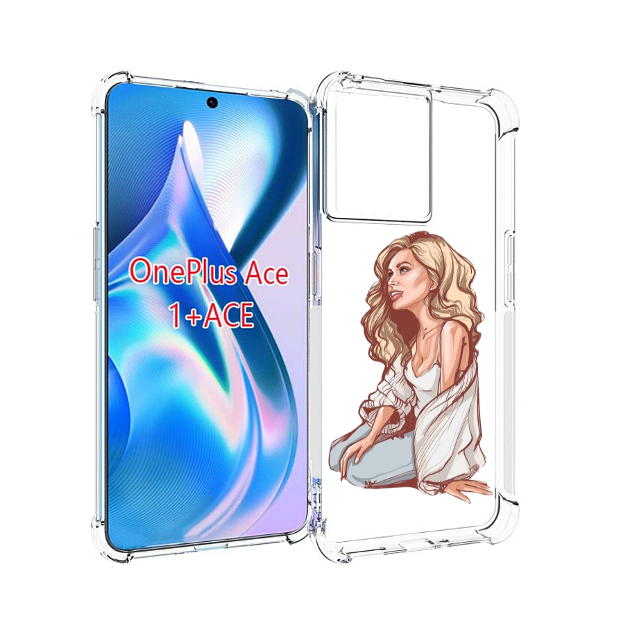 

Чехол MyPads красивая-девушка-в-белом женский для OnePlus Ace, Прозрачный, Tocco