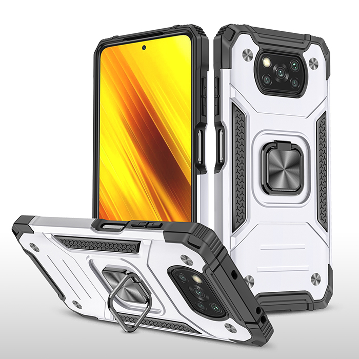 

Чехол противоударный Black Panther Legion Case для Xiaomi Poco X3 Pro/Poco X3 NFC, Серебристый