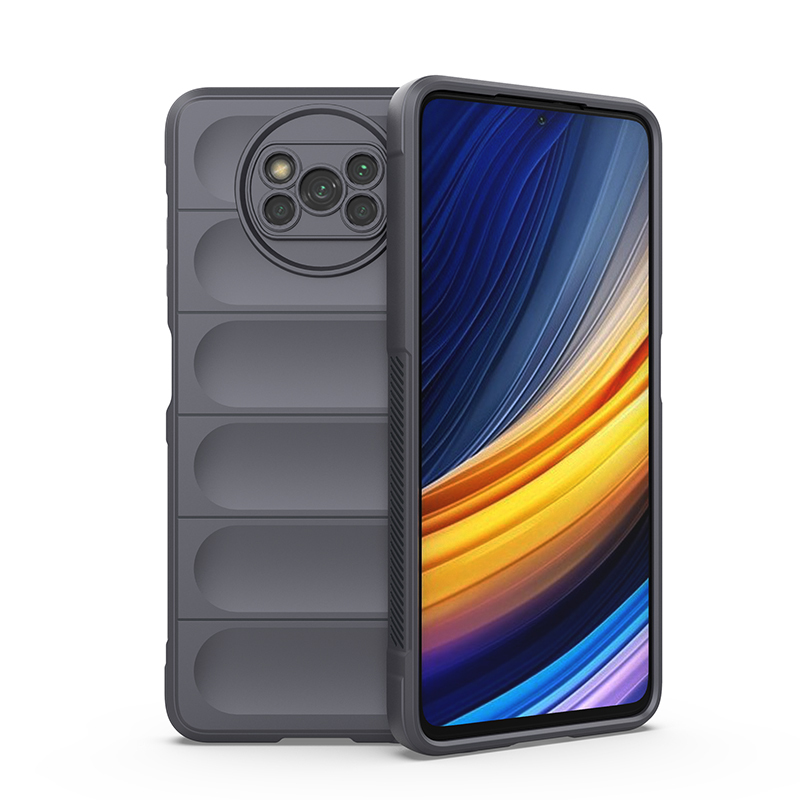 Чехол противоударный Black Panther Flexible Case для Xiaomi Poco X3 Pro/X3 NFC 100034541757 серый