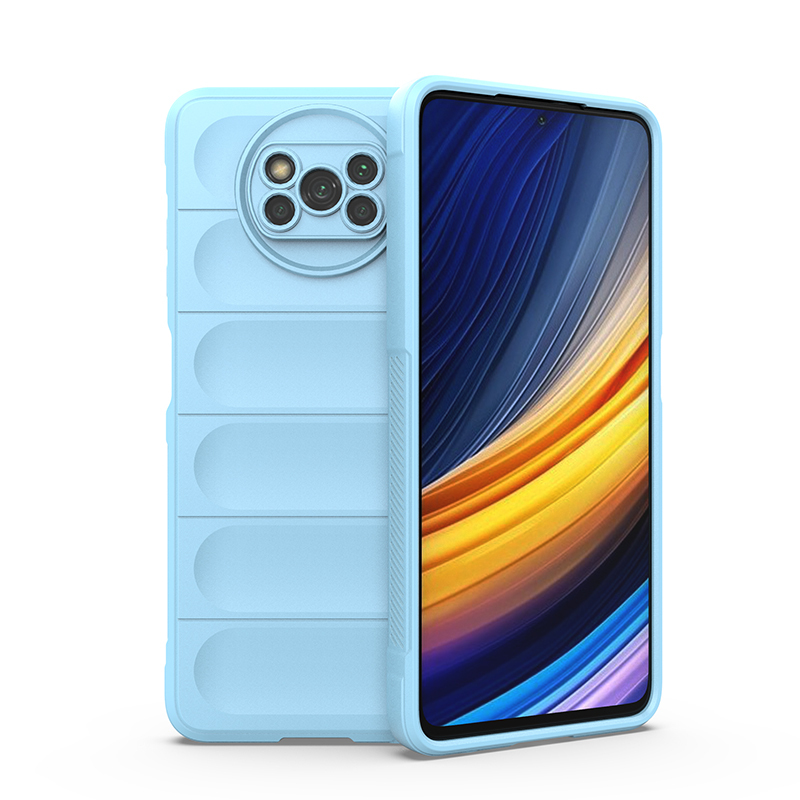 

Чехол противоударный Black Panther Flexible Case для Xiaomi Poco X3 Pro/X3 NFC, Голубой