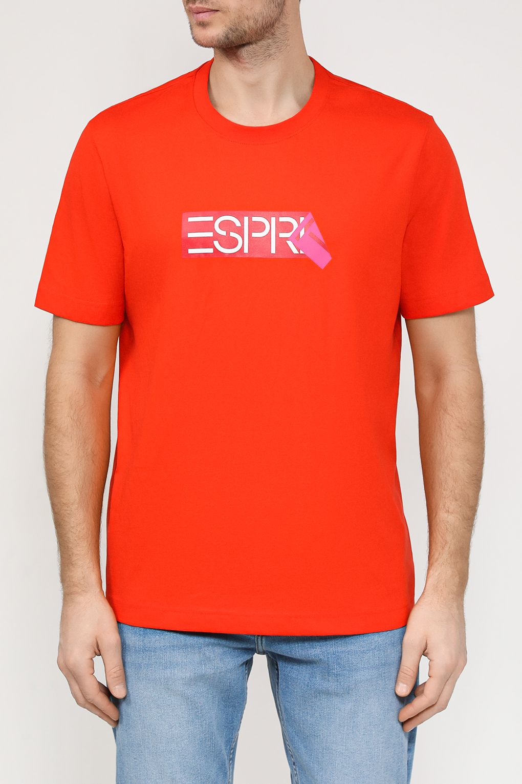 

Футболка мужская Esprit Casual 034EE2K302 оранжевая 2XL, Оранжевый, 034EE2K302