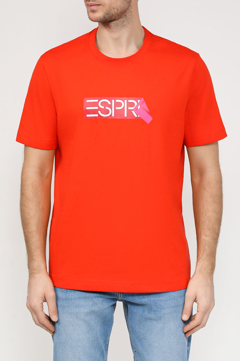 

Футболка мужская Esprit Casual 034EE2K302 оранжевая XL, Оранжевый, 034EE2K302