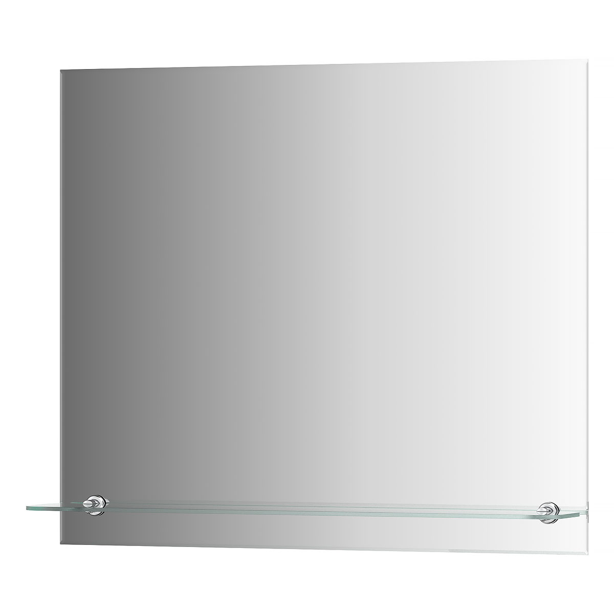Зеркало настенное с фацетом и полочкой SHELF FACET EVOFORM 70х60 см, SP 9485 зеркало настенное glasar 125x4x74см серебро