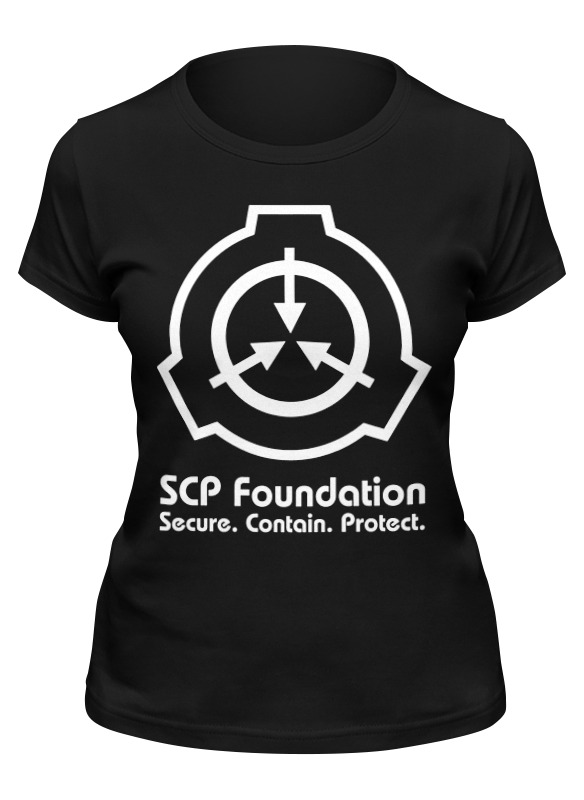

Футболка женская Printio Scp foundation черная L, Черный, Scp foundation