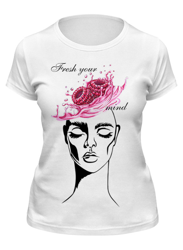 

Футболка женская Printio Fresh your mind белая L, Белый, Fresh your mind