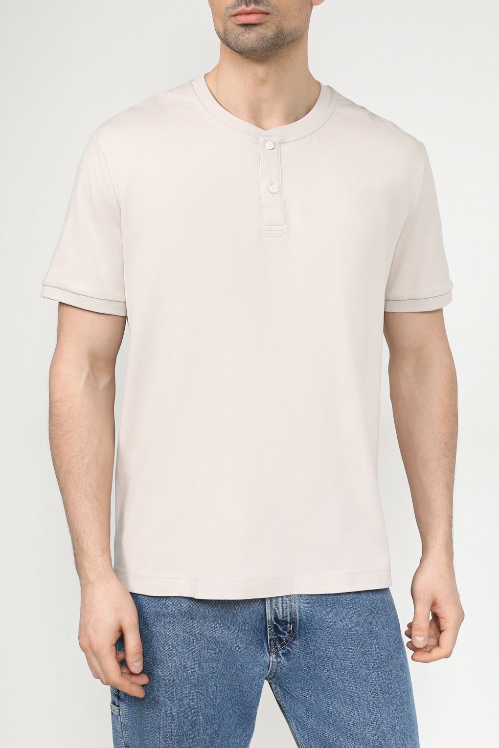 

Футболка мужская Esprit Casual 024EE2K316 бежевая 2XL, Бежевый, 024EE2K316