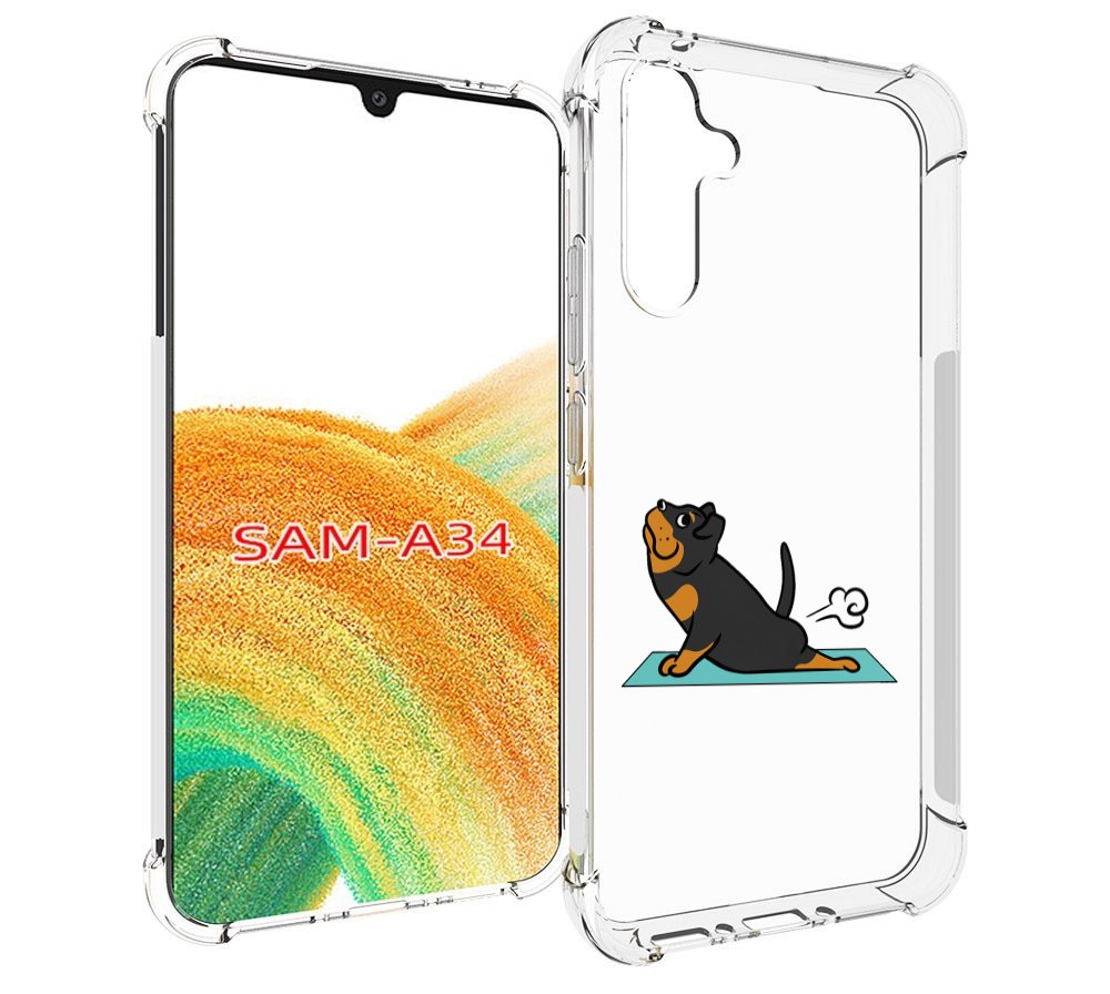 

Чехол MyPads спортивная-собачка для Samsung Galaxy A34, Tocco