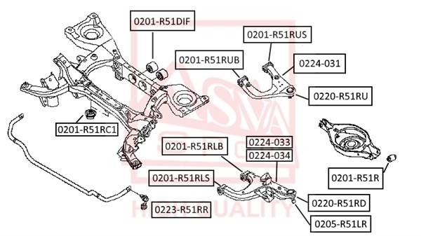 

Шаровая опора зад.ниж.рычага 51mm nissan pathfinder r51 2005-