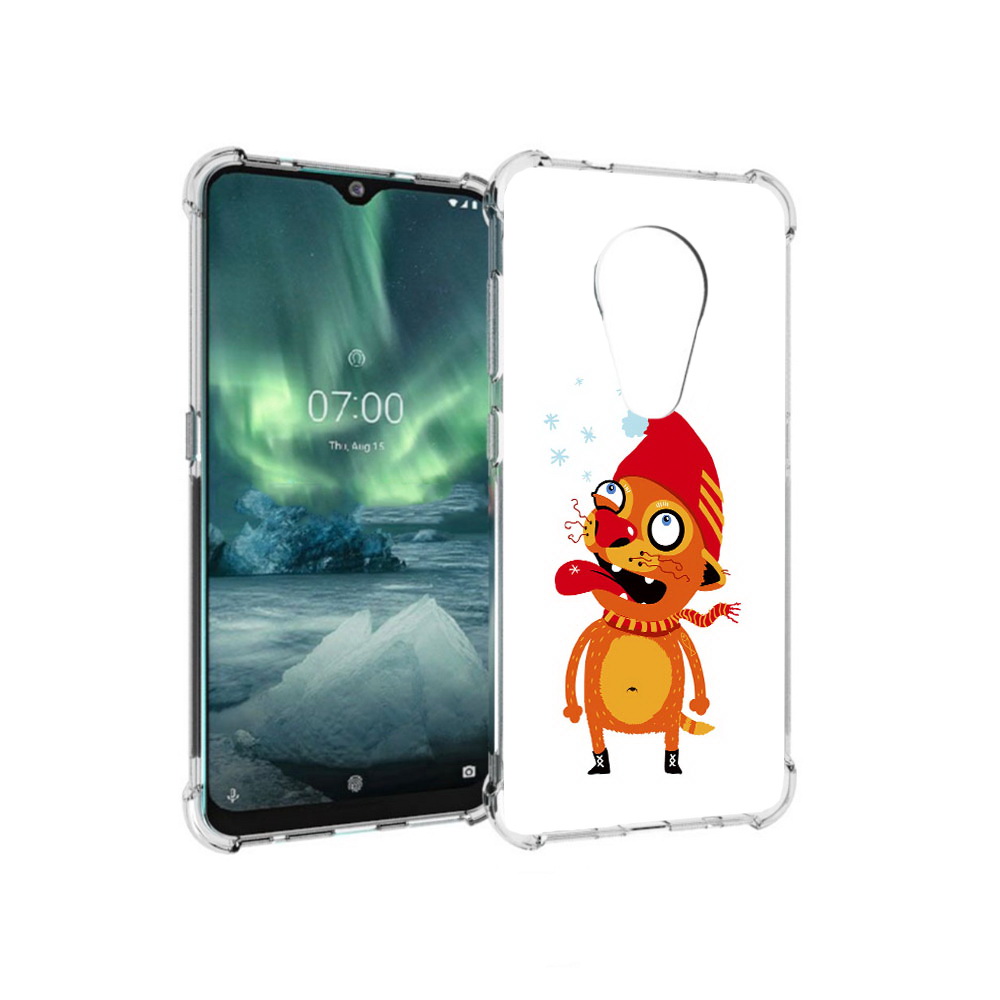 

Чехол MyPads Tocco для Nokia 7.2 Зимний кот (PT139171.105.88), Прозрачный, Tocco