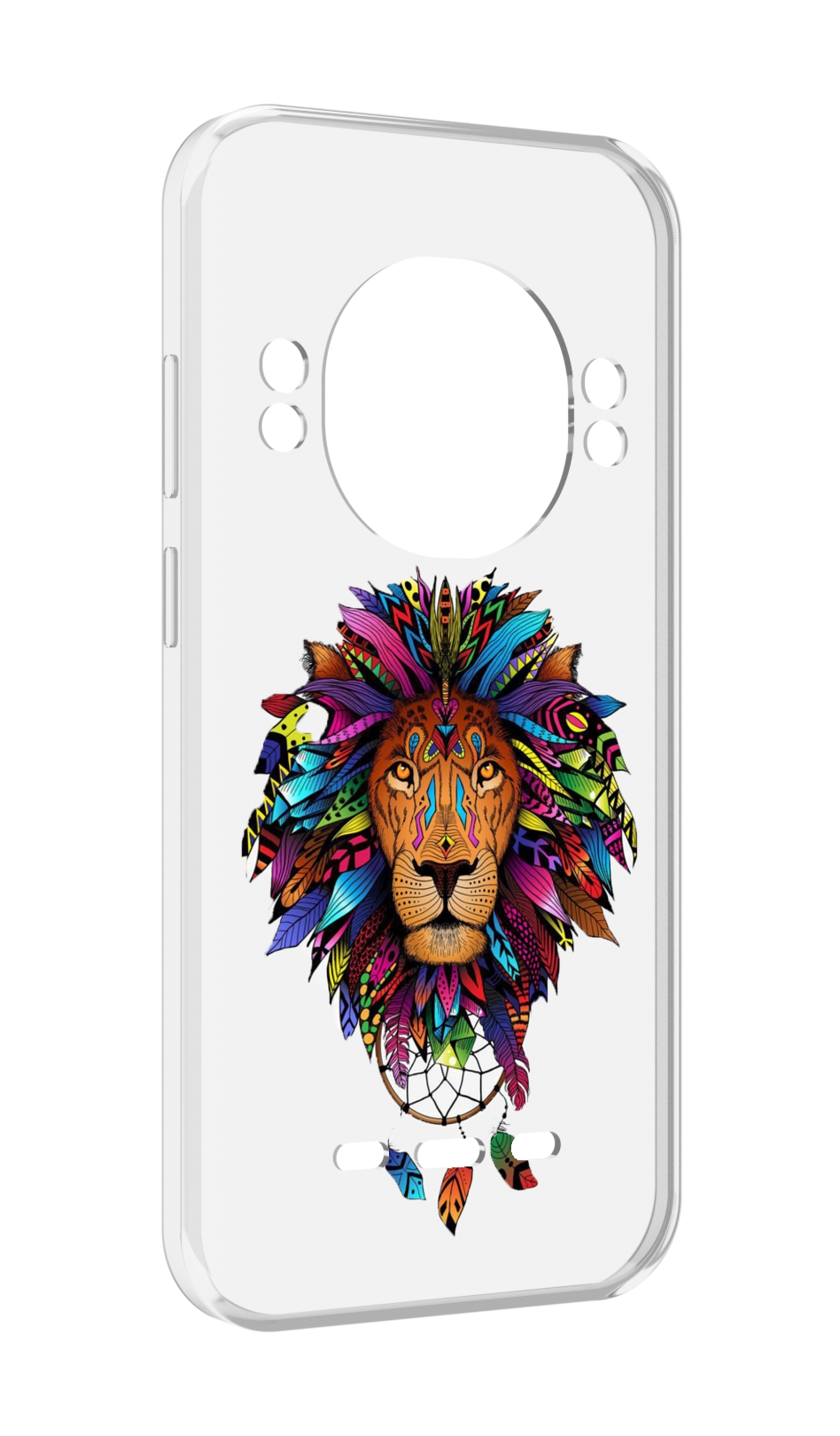 

Чехол Mypads Тотемный Лев для Ulefone Power Armor 16 Pro, Прозрачный, Tocco