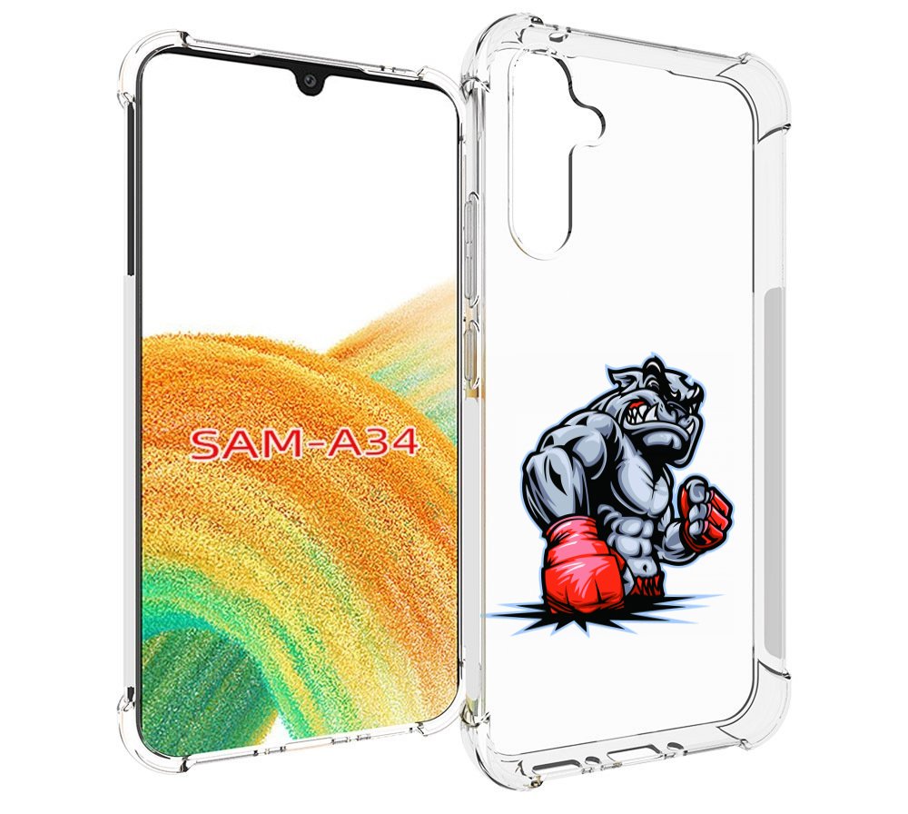 

Чехол MyPads собака-боксер для Samsung Galaxy A34, Tocco