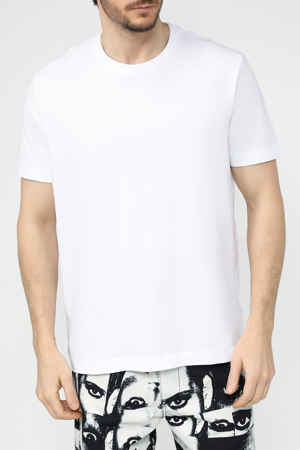 

Футболка мужская Esprit Casual 024EE2K312 белая XL, Белый, 024EE2K312