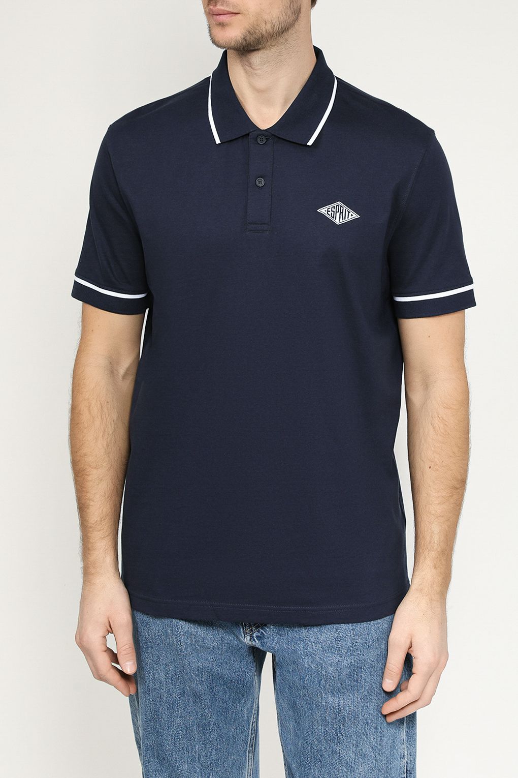 

Футболка мужская Esprit Casual 024EE2K310 синяя XL, Синий, 024EE2K310