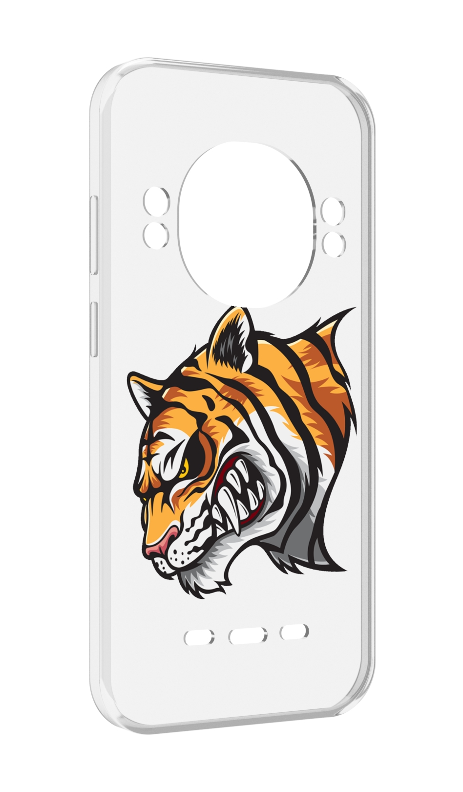 

Чехол Mypads Тигр для Ulefone Power Armor 16 Pro, Прозрачный, Tocco