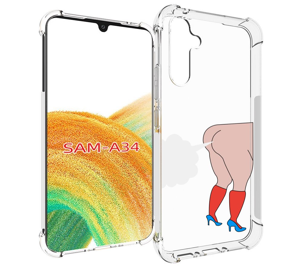 

Чехол MyPads смешная-ситуация детский для Samsung Galaxy A34, Tocco