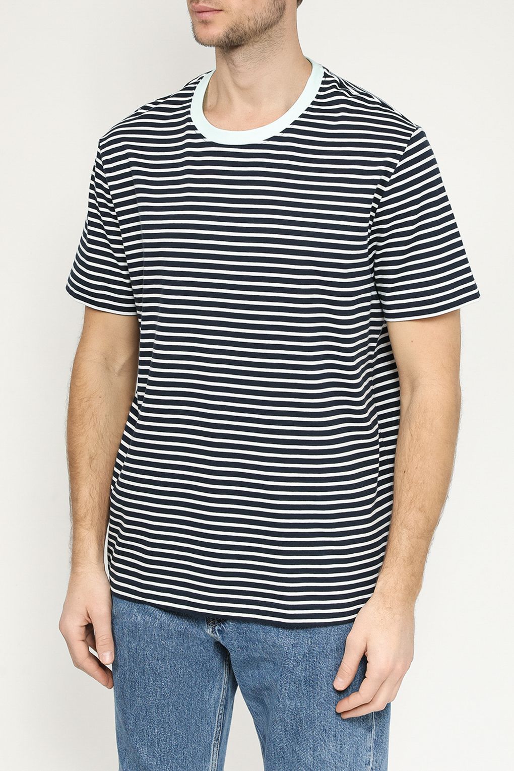 

Футболка мужская Esprit Casual 024EE2K309 синяя S, Синий, 024EE2K309
