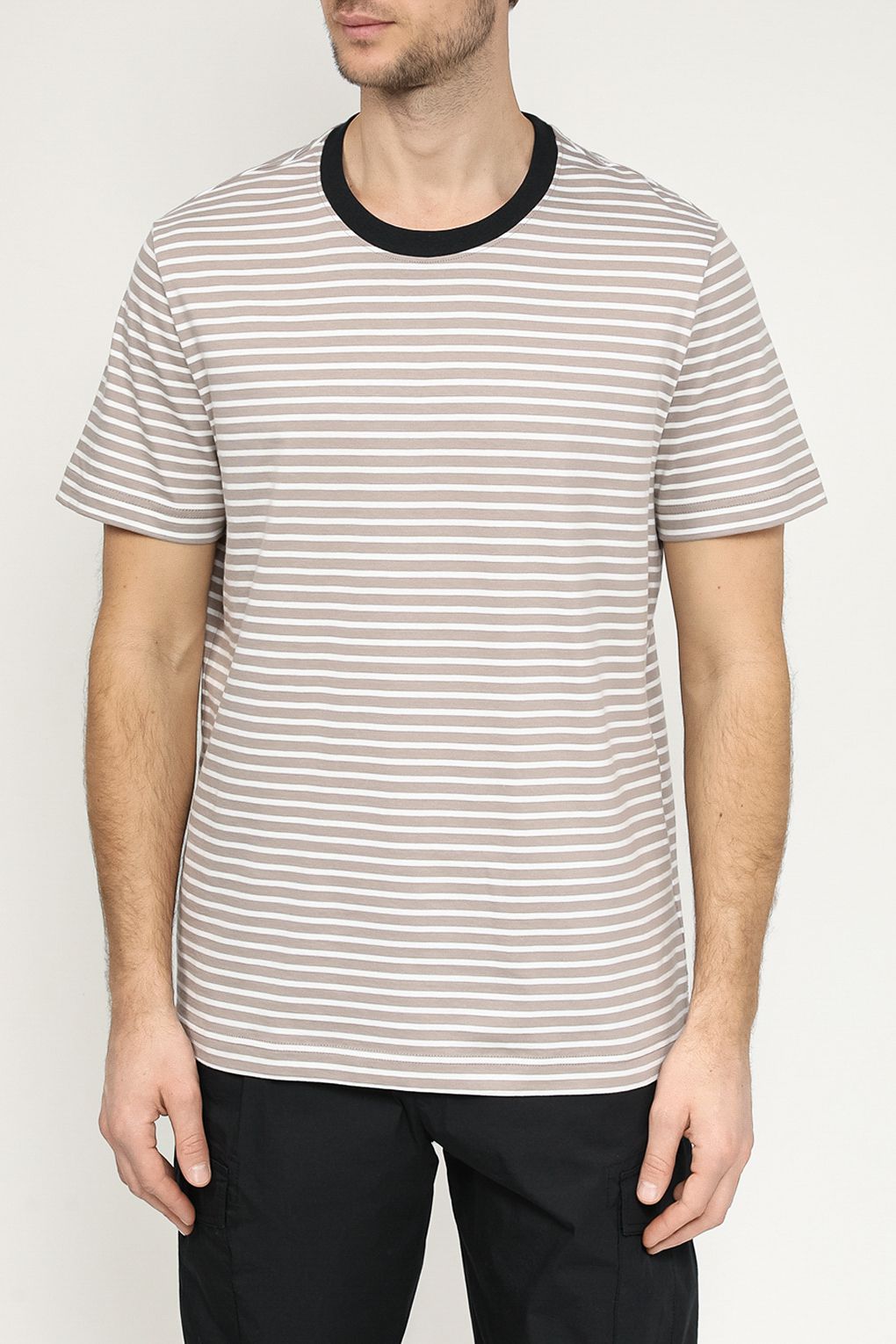 

Футболка мужская Esprit Casual 024EE2K309 бежевая S, Бежевый, 024EE2K309
