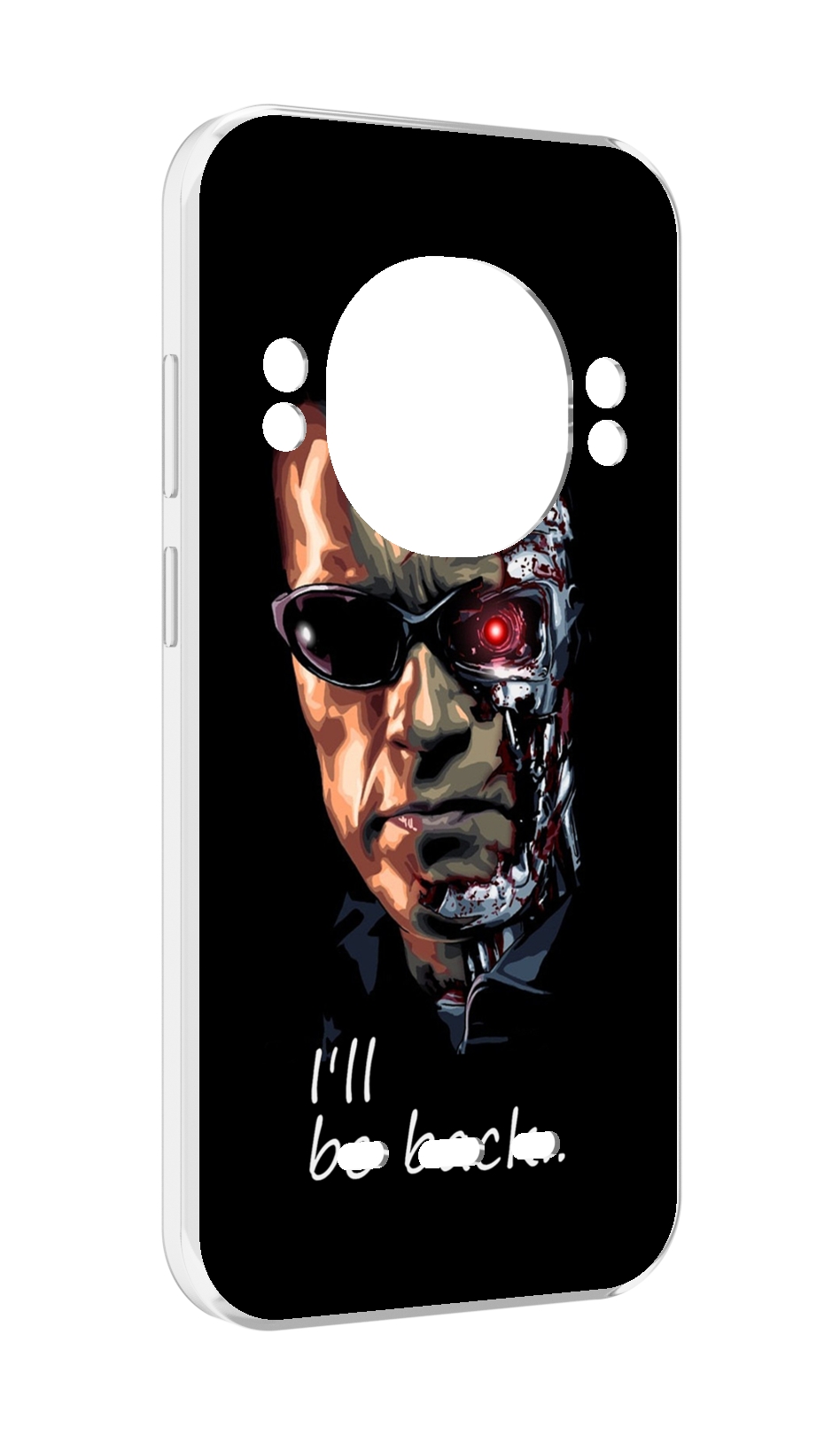 

Чехол Mypads Терминатор для Ulefone Power Armor 16 Pro, Прозрачный, Tocco