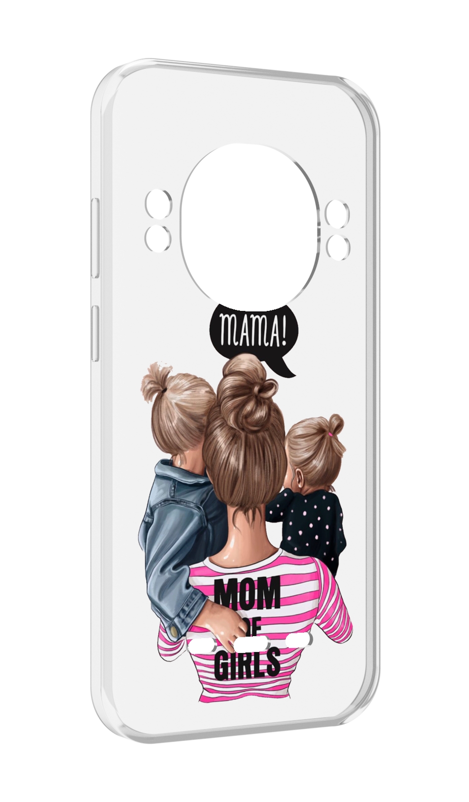 

Чехол Mypads Супер-Мама-2 Женский для Ulefone Power Armor 16 Pro, Прозрачный, Tocco