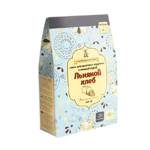 

Смесь для выпечки "Хлеб льняной с овсяными и пшеничными отрубями" MVL, 400г