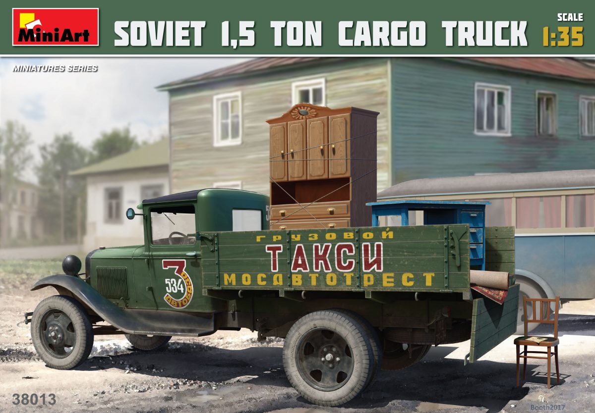 

Сборная модель MiniArt 1/35 SOVIET 1,5 TON CARGO TRUCK 38013