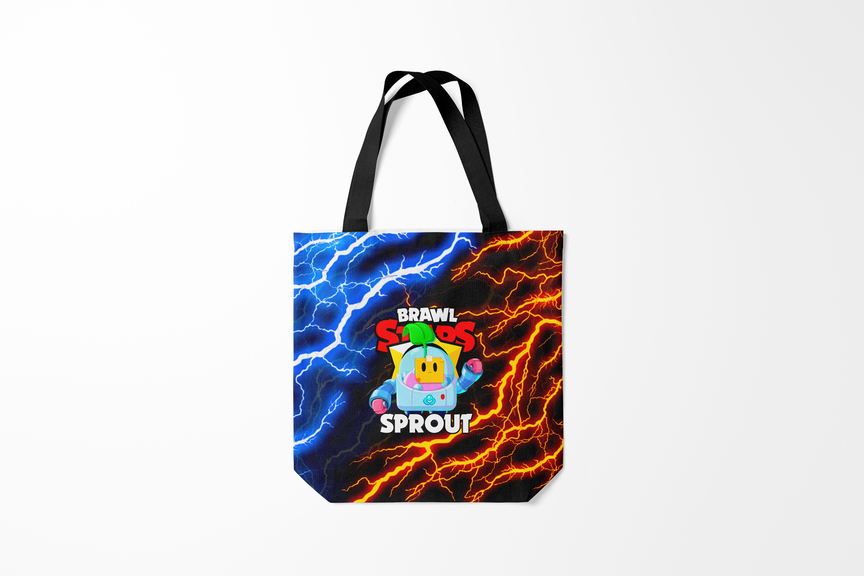 

Сумка шoппер унисекс Burnettie Brawl Stars SPROUT, черный, Brawl Stars SPROUT