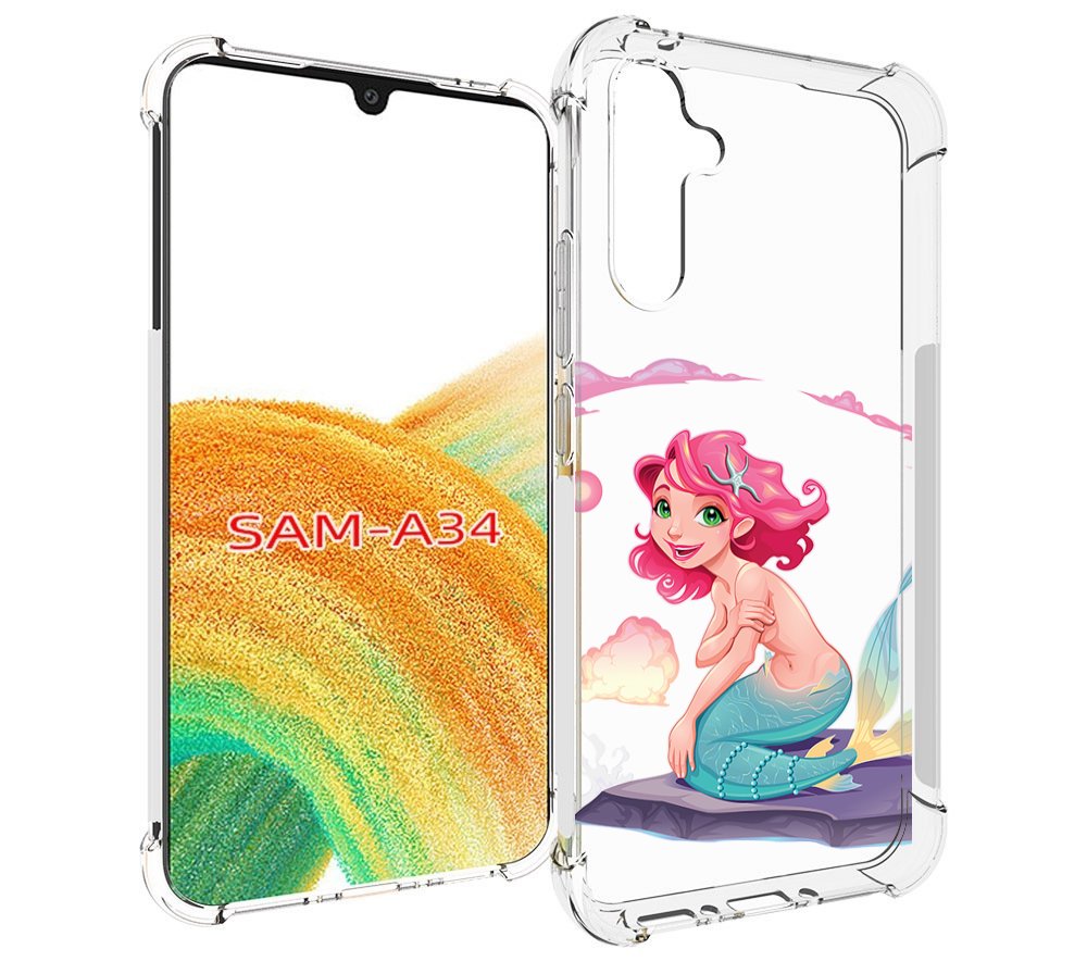 

Чехол MyPads русалочка для Samsung Galaxy A34, Tocco