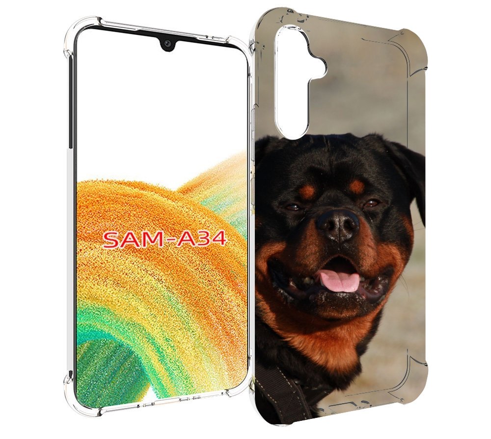 

Чехол MyPads ротвеллер 2 для Samsung Galaxy A34, Tocco