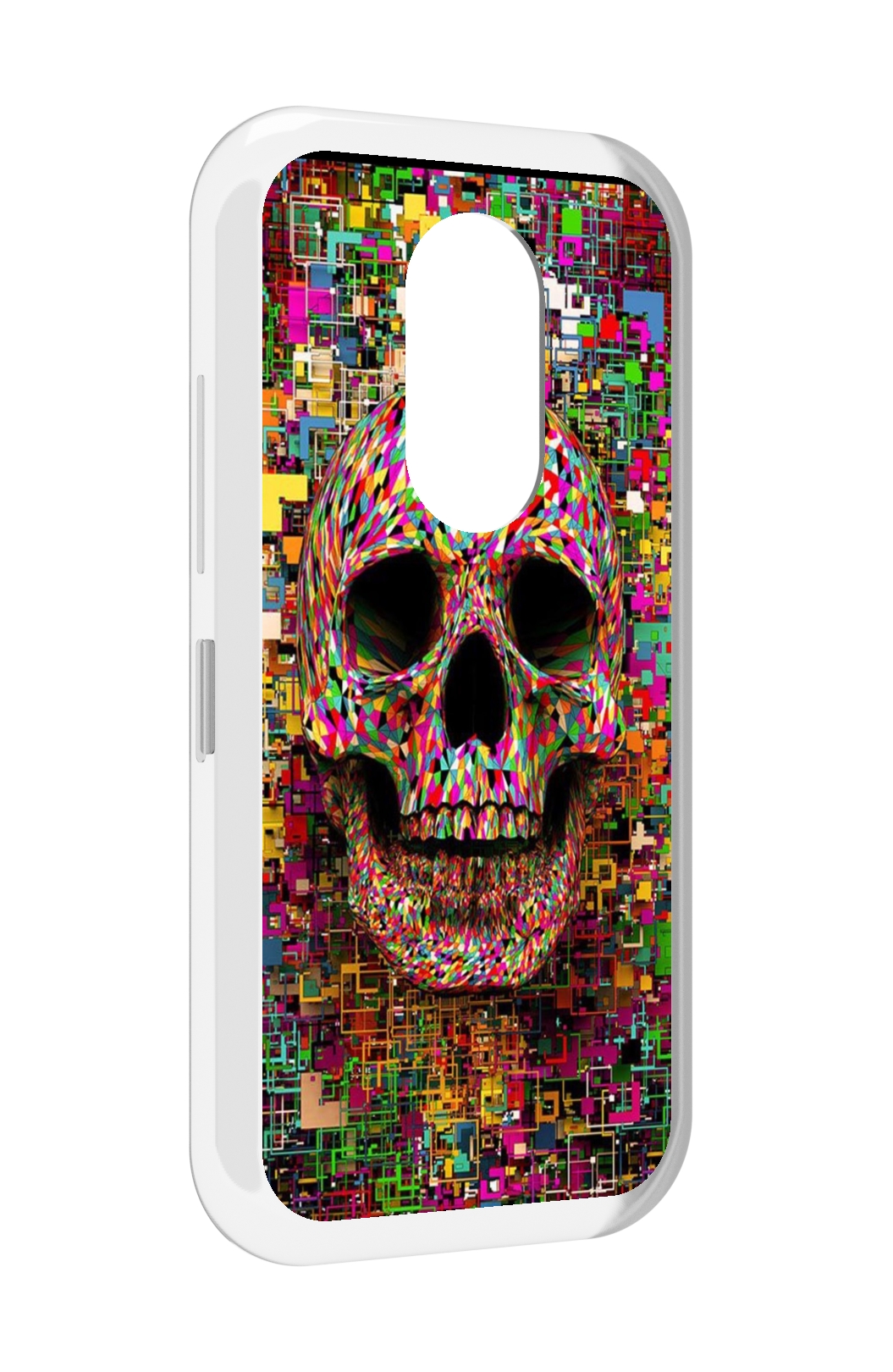 

Чехол MyPads череп красочные цвета для Doogee S61 / S61 Pro, Прозрачный, Tocco