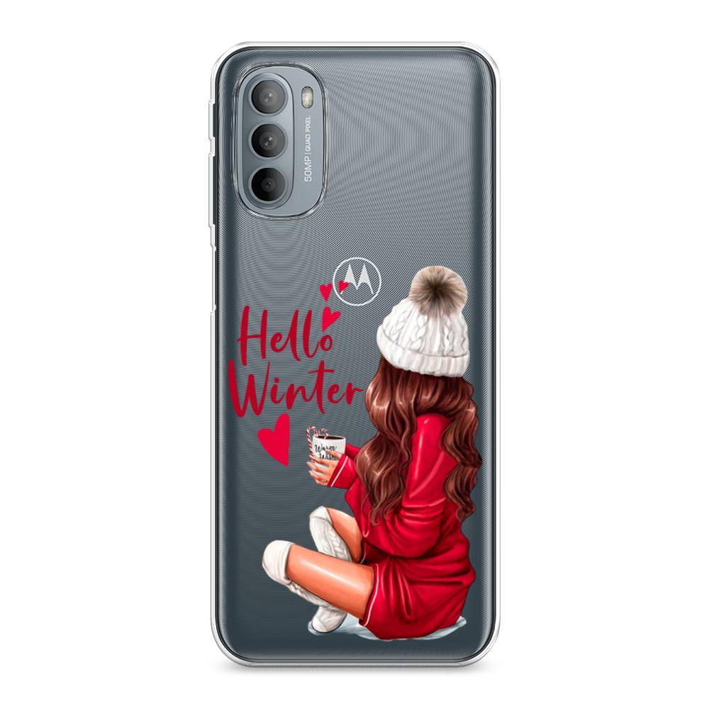 

Чехол на Motorola Moto G31 "Hello winter", Красный;белый;коричневый, 241850-5