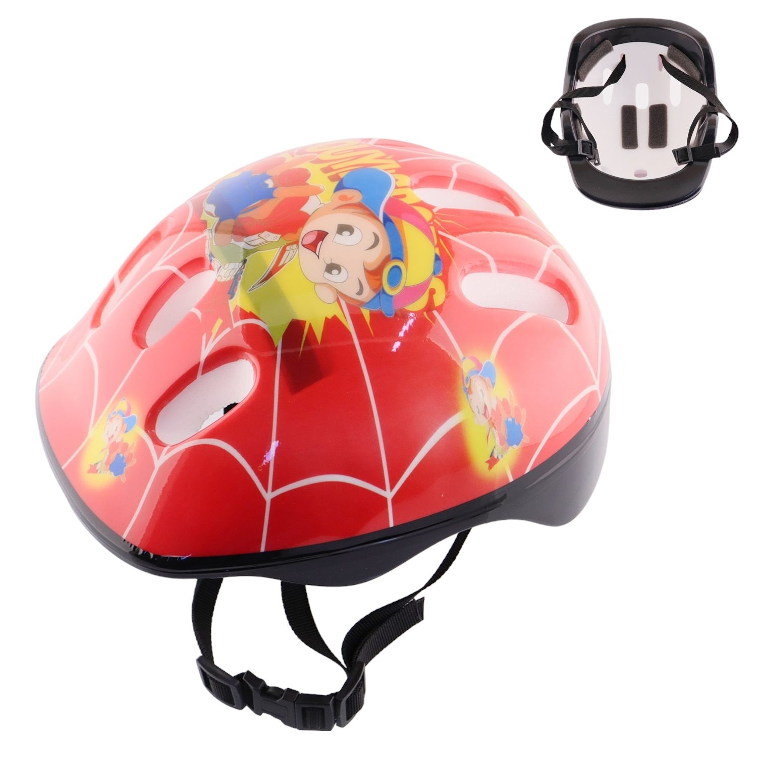 Шлем велосипедный детский (красный) SPORTS