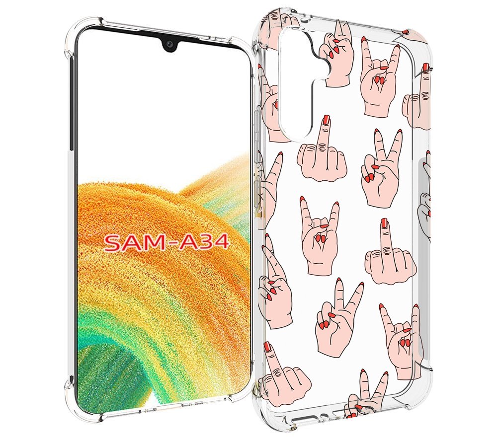 

Чехол MyPads разные-ручки для Samsung Galaxy A34, Tocco
