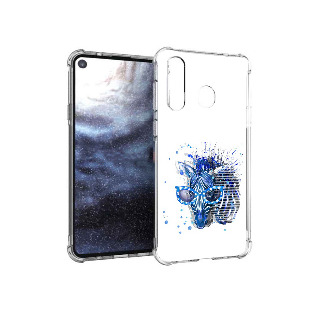 

Чехол MyPads Tocco для Samsung Galaxy A8s расплывчатая зебра (PT124633.501.577), Прозрачный, Tocco