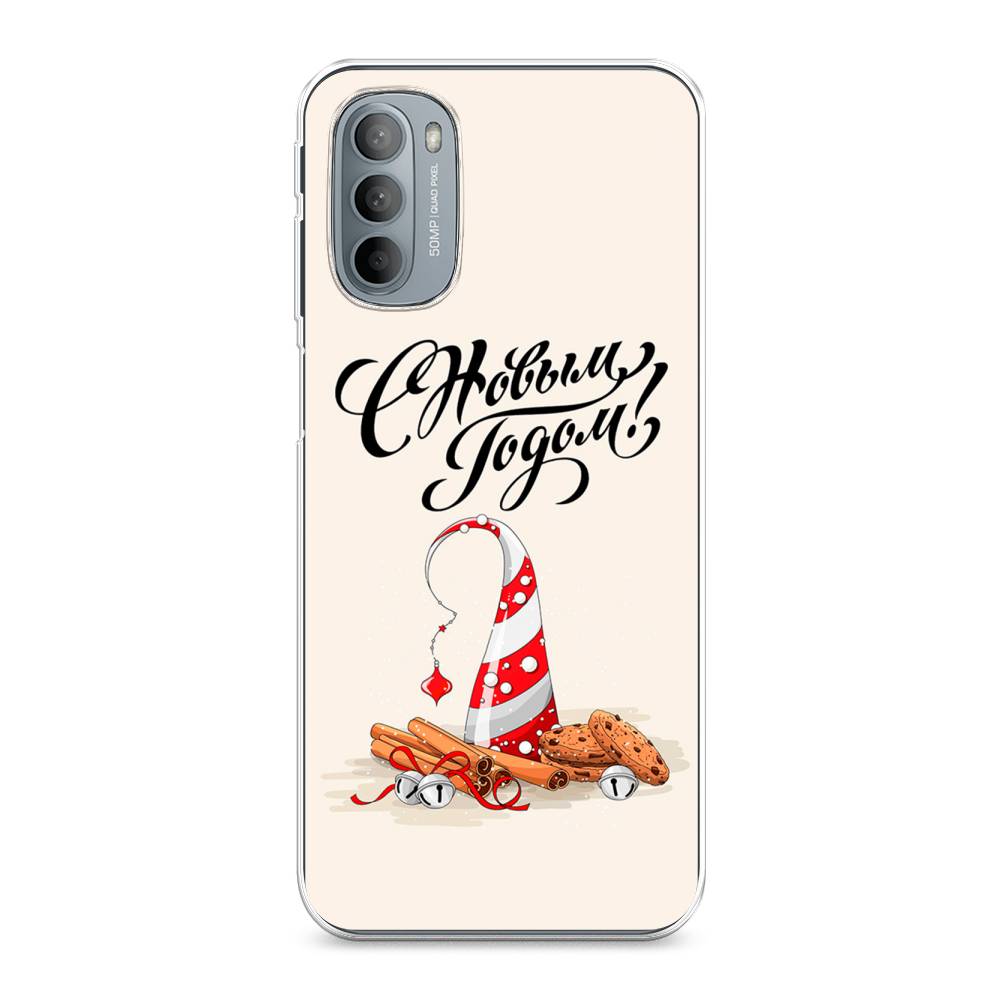 

Чехол на Motorola Moto G31 "Подарки на Новый Год", Бежевый;красный;черный, 241850-5