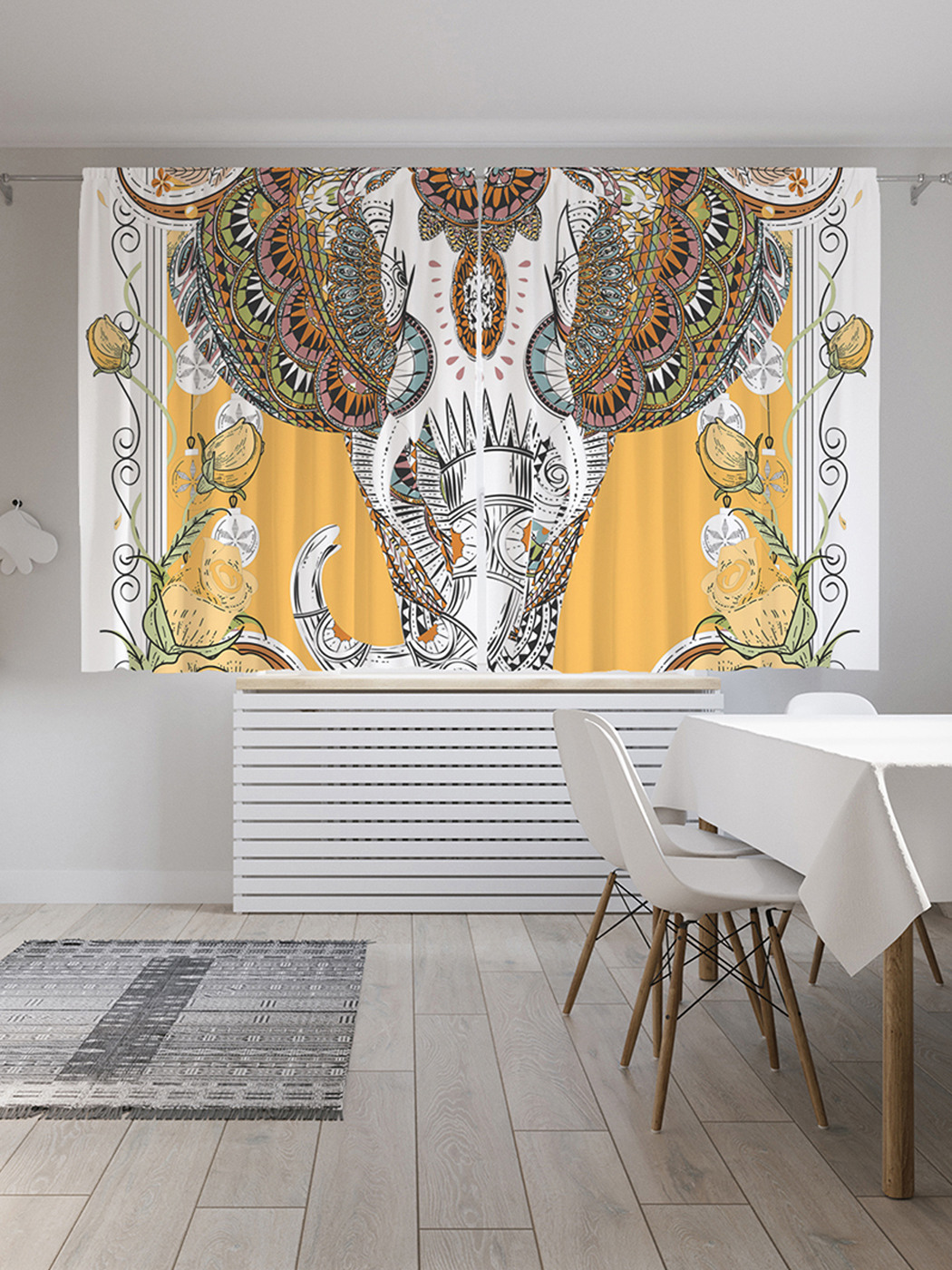 

Шторы с фотопечатью "Сказочный вихрь" из сатена, 290х180 см