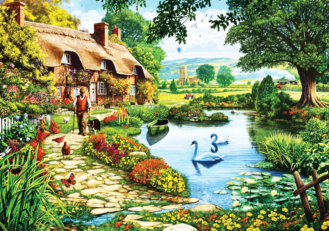 

Пазл Bluebird Cottage by the Lake 1000 эл. BL70315-P
