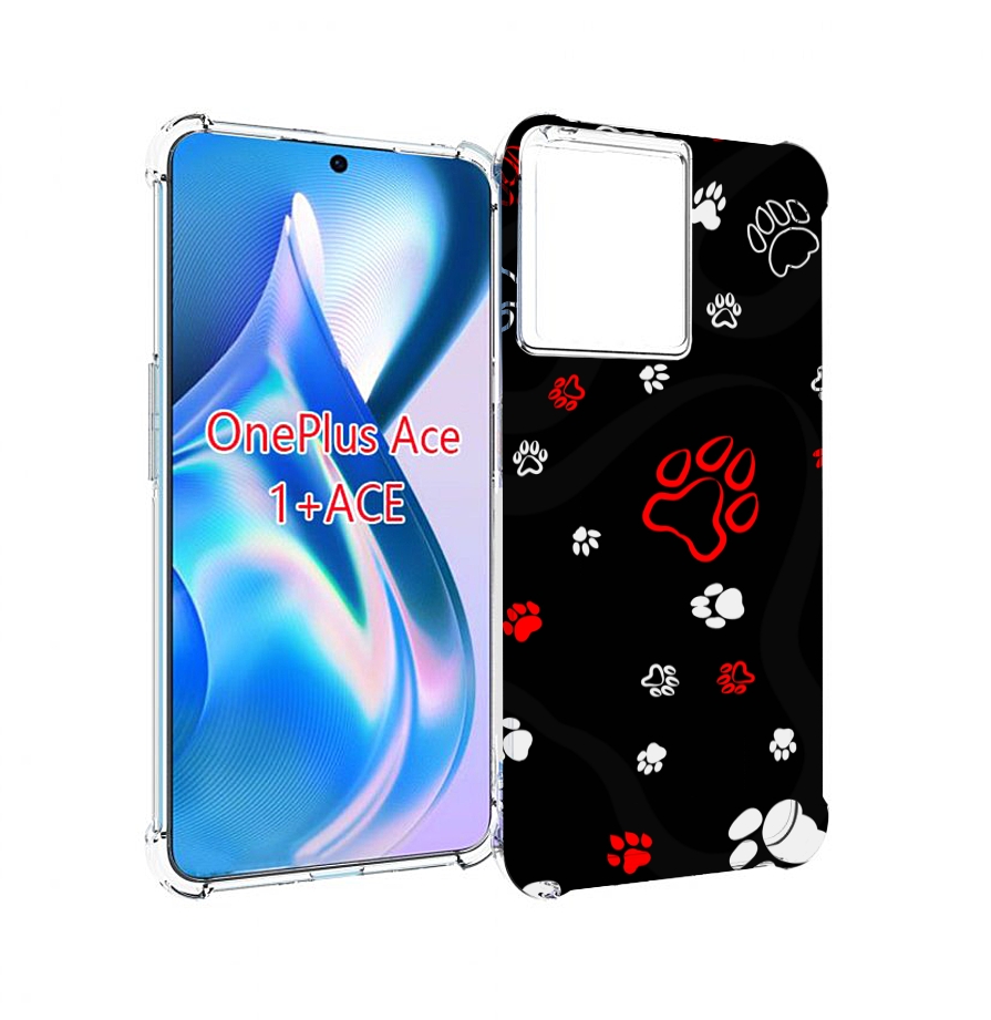 

Чехол MyPads кошачьи-лапки для OnePlus Ace, Прозрачный, Tocco