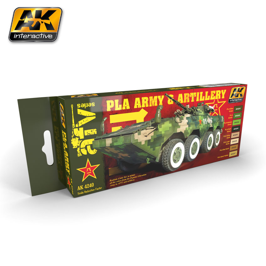 фото Набор акриловых красок ak interactive pla army and artillery set
