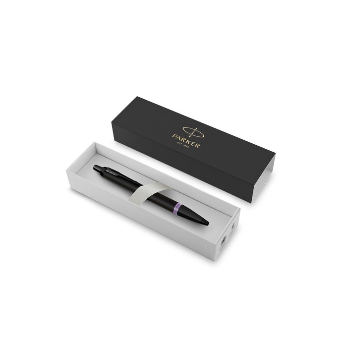 

Ручка шариковая Parker Im Professionals Amethyst Purple, черно-фиол, подар/уп 2172951