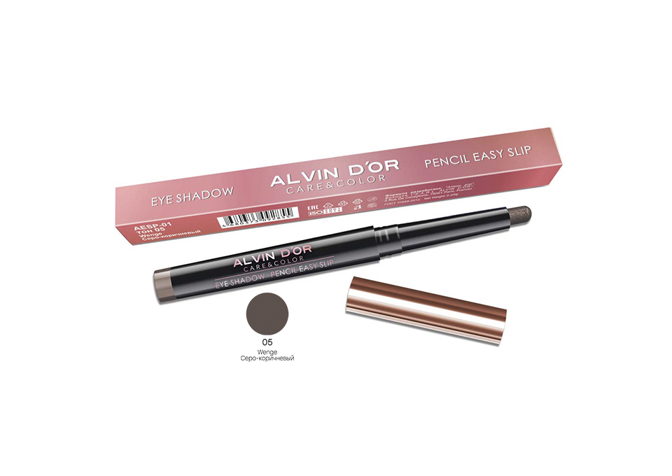 

Тени-карандаш для век Alvin Dor Pencil easy slip 05 тон wenge, Коричневый, Тени-карандаш