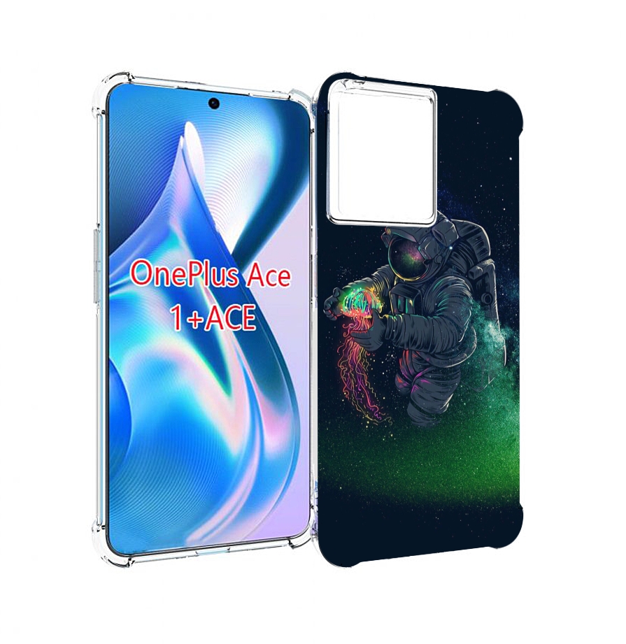 

Чехол MyPads космонавт-с-оружием-арты для OnePlus Ace, Прозрачный, Tocco