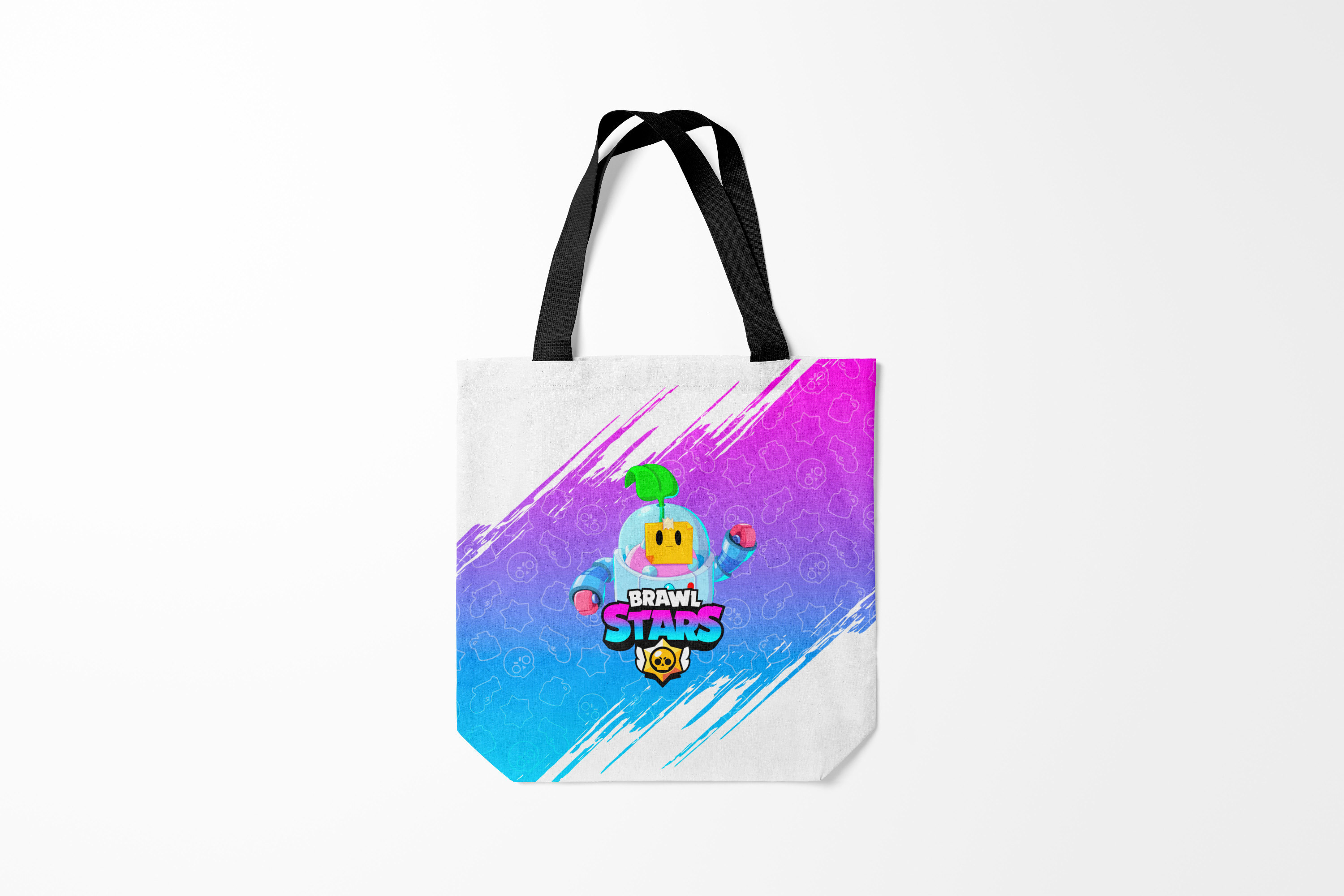 

Сумка шoппер унисекс Burnettie Brawl Stars SPROUT, белый, Brawl Stars SPROUT