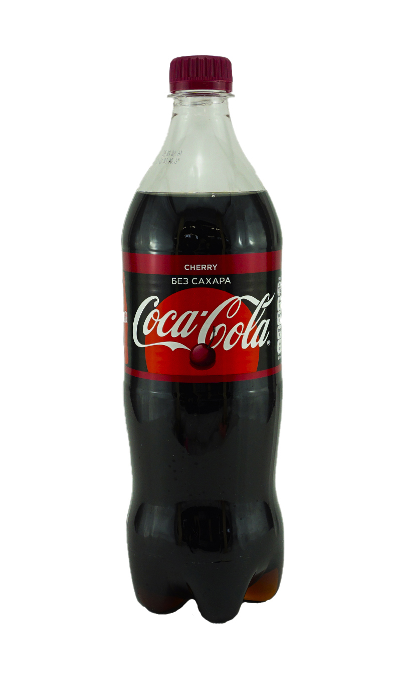 фото Газированный напиток coca-cola cherry zero 0,9 л