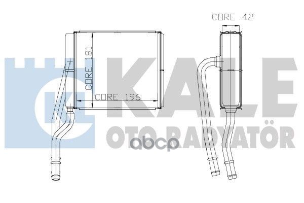 

Радиатор Отопителя Ford Focus/ Transit Connect/ Tourneo Connect Heater KALE арт. 177400, 177400